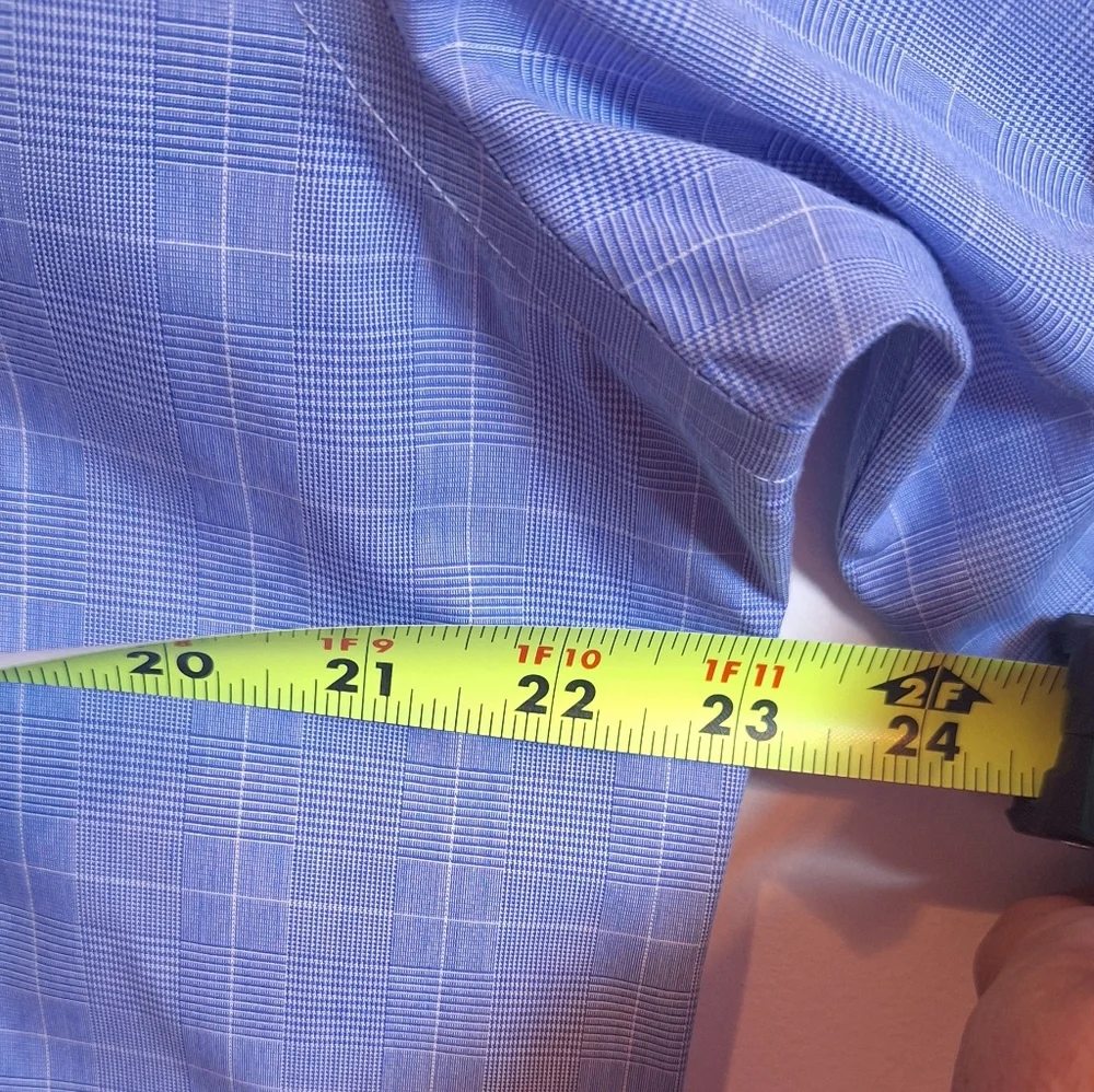 Brooks Brothers 16-4/5‎  Regular Fit Striped  Men's Blue Button Up Cotton Shirt
